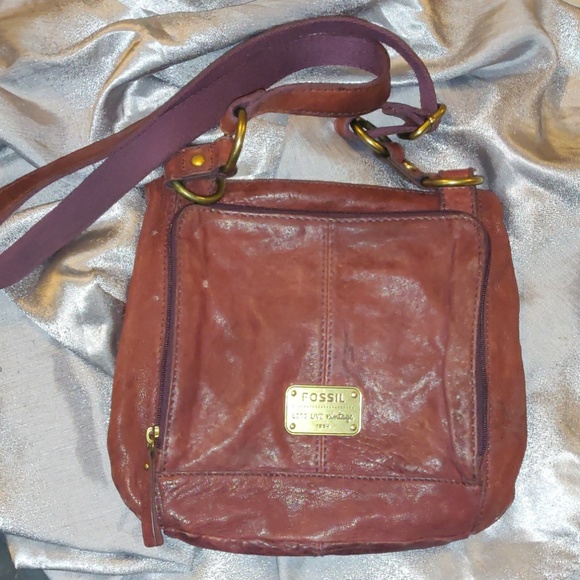Fossil Handbags - 🔥Fossil Plum Brown Crossbody Purse